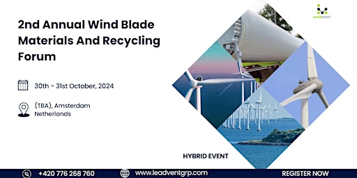 Imagem principal de 2nd Annual Wind Blade Materials And Recycling Forum