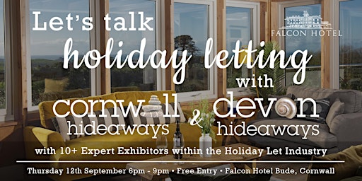 Primaire afbeelding van Let's talk holiday letting with Cornwall & Devon Hideaways