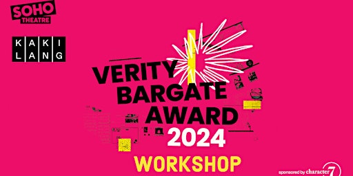 Image principale de Verity Bargate Award 2024 Workshop