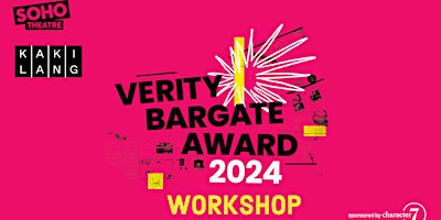 Verity Bargate Award 2024 Workshop primary image