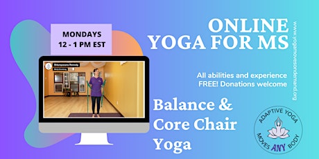 Online Yoga for MS - Balance and Core Chair Yoga