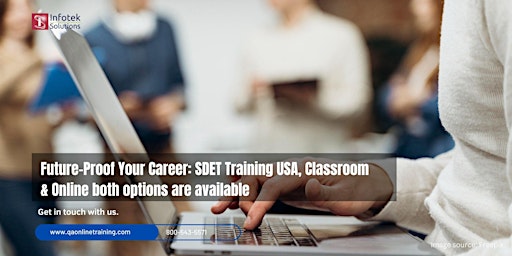 Imagem principal do evento SDET(Software Development Engineer in Test) Classroom & Online Training -  Free Demo class