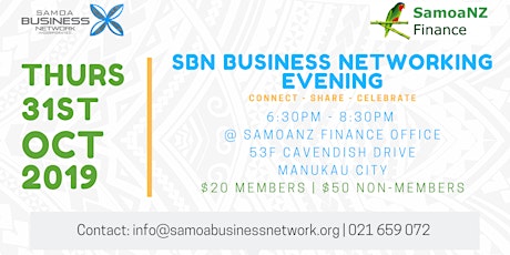 SBN October Business Networking Evening primary image