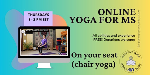 Hauptbild für Online Yoga for MS - On your Seat (chair yoga)