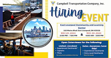 Maritime Hiring Event - East Liverpool, OH primary image