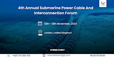 Immagine principale di 4th Annual Submarine Power Cable And Interconnection Forum 