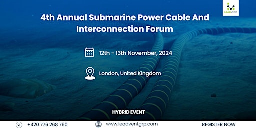 Imagen principal de 4th Annual Submarine Power Cable And Interconnection Forum
