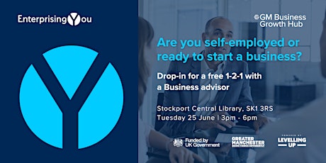 Business advisor drop-in sessions for the self-employed in Stockport June