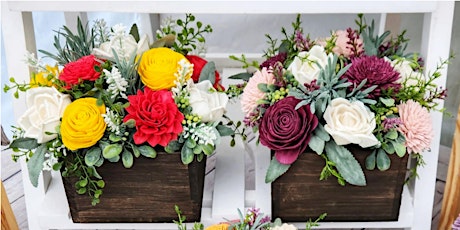 Make your own Wood Flower Arrangement with Home Meadow Floral