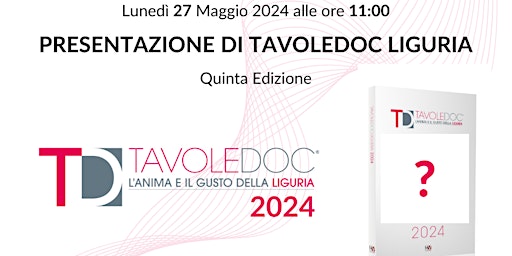 Imagem principal do evento Presentazione TavoleDOC Liguria 2024
