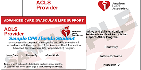 BLS and ACLS and PALS Classes in Miami