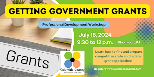 Getting Government Grants Workshop primary image