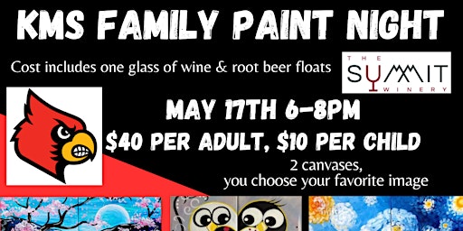 Primaire afbeelding van KMS Family Paint Night @ The Summit Winery
