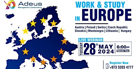 Webinar:  Work & Study in Europe!