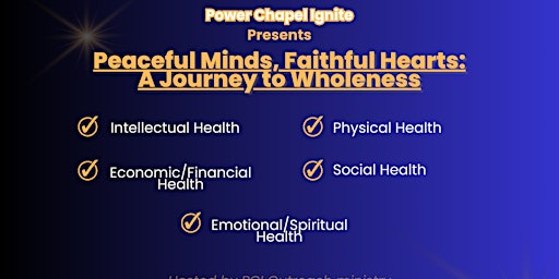Imagem principal do evento Peaceful Minds, Faithful Hearts: A Journey to Wholeness