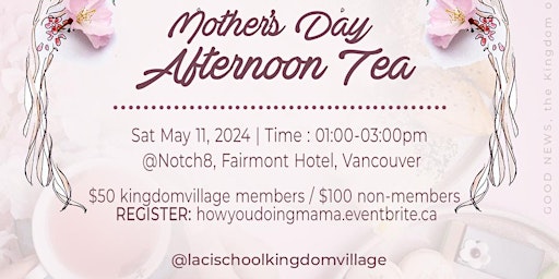 howYOUdoingmama - Mother's Day Afternoon Tea primary image