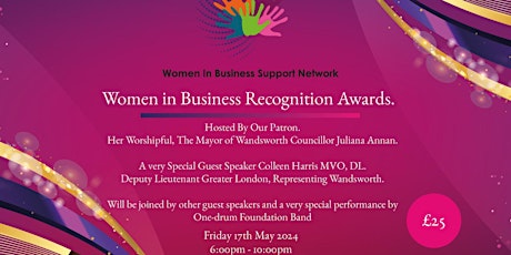 WOMEN IN BUSINESS RECOGNITION AWARDS