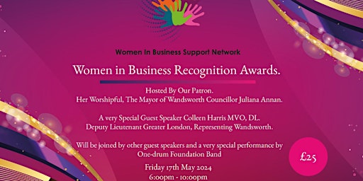Primaire afbeelding van WOMEN IN BUSINESS RECOGNITION AWARDS