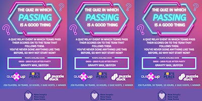 Immagine principale di 10 Hour Quiz Relay for Zoe's Place - Hosted by Puzzle Duck and Quiz It Up 