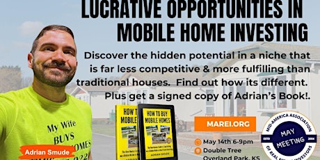 MAREI Meeting & Vendor Trade Show: Mobile Home Investing with Adrian Smude