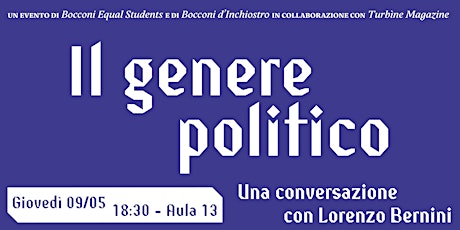 Il genere politico | Una conversazione con Lorenzo Bernini