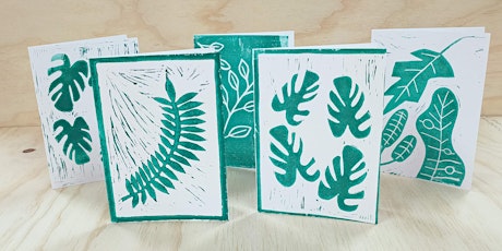 Introduction to lino printing - print your own card design.