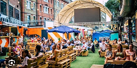French it up comedy club -Vauxhall Food and Beer Garden.