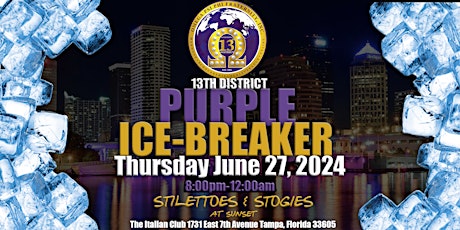 13th District Purple Icebreaker | Stilettos & Stogies at Sunset