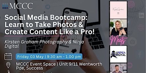 Imagem principal do evento Copy of Social Media Bootcamp:  Create content like a pro!