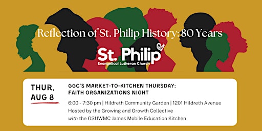 Imagen principal de GGC's Market-to-Kitchen Thursday: Faith Organizations Night