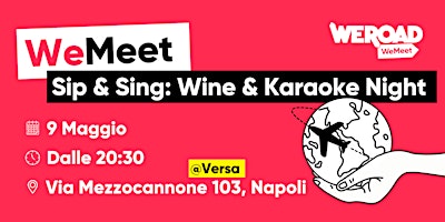 Imagem principal do evento WeMeet | Sip & Sing: Wine & Karaoke Night