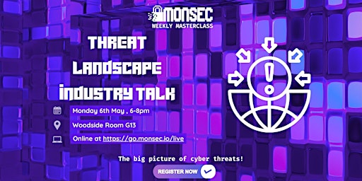 Immagine principale di Threat Landscape Industry Talk - Monsec Masterclass 