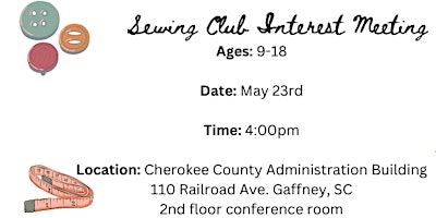 Sewing Interest Meeting primary image