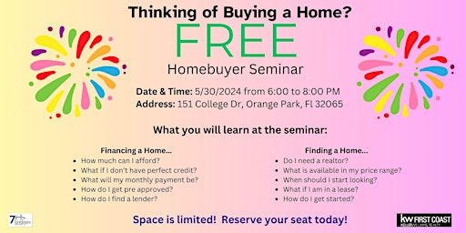 Hauptbild für Homebuyer's FREE Seminar