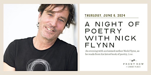 Image principale de A Night of Poetry with Nick Flynn