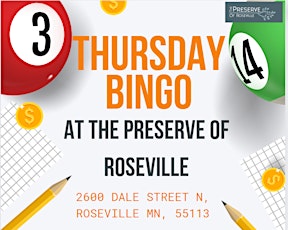 Thursday Bingo! At the Preserve of Roseville
