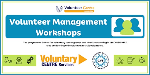 Hauptbild für Volunteer Management Workshops (LINCOLNSHIRE, UK)