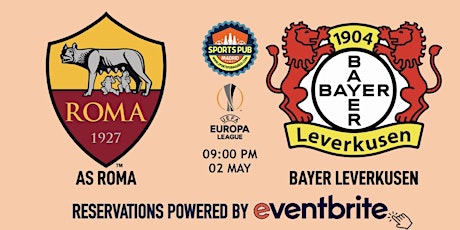 Roma v B. Leverkusen | Europa League - Sports Pub Malasaña primary image