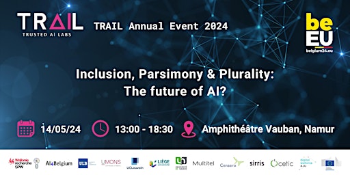 Primaire afbeelding van Inclusion, Parsimony & Plurality: The future of AI? - TRAIL Annual Event