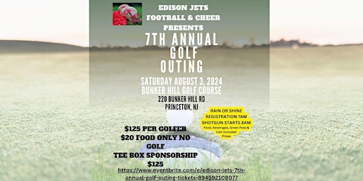 Hauptbild für Edison Jets 7th Annual Golf Outing