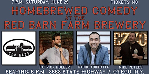 Primaire afbeelding van Homebrewed Comedy at the Red Barn Farm Brewery