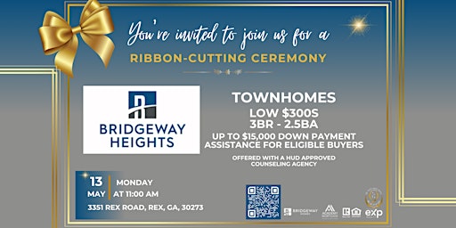 Imagem principal do evento Bridgeway Townhomes Ribbon-Cutting Ceremony