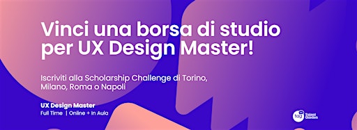 Bild für die Sammlung "Borsa di studio per UX Design Master Fall 2024"