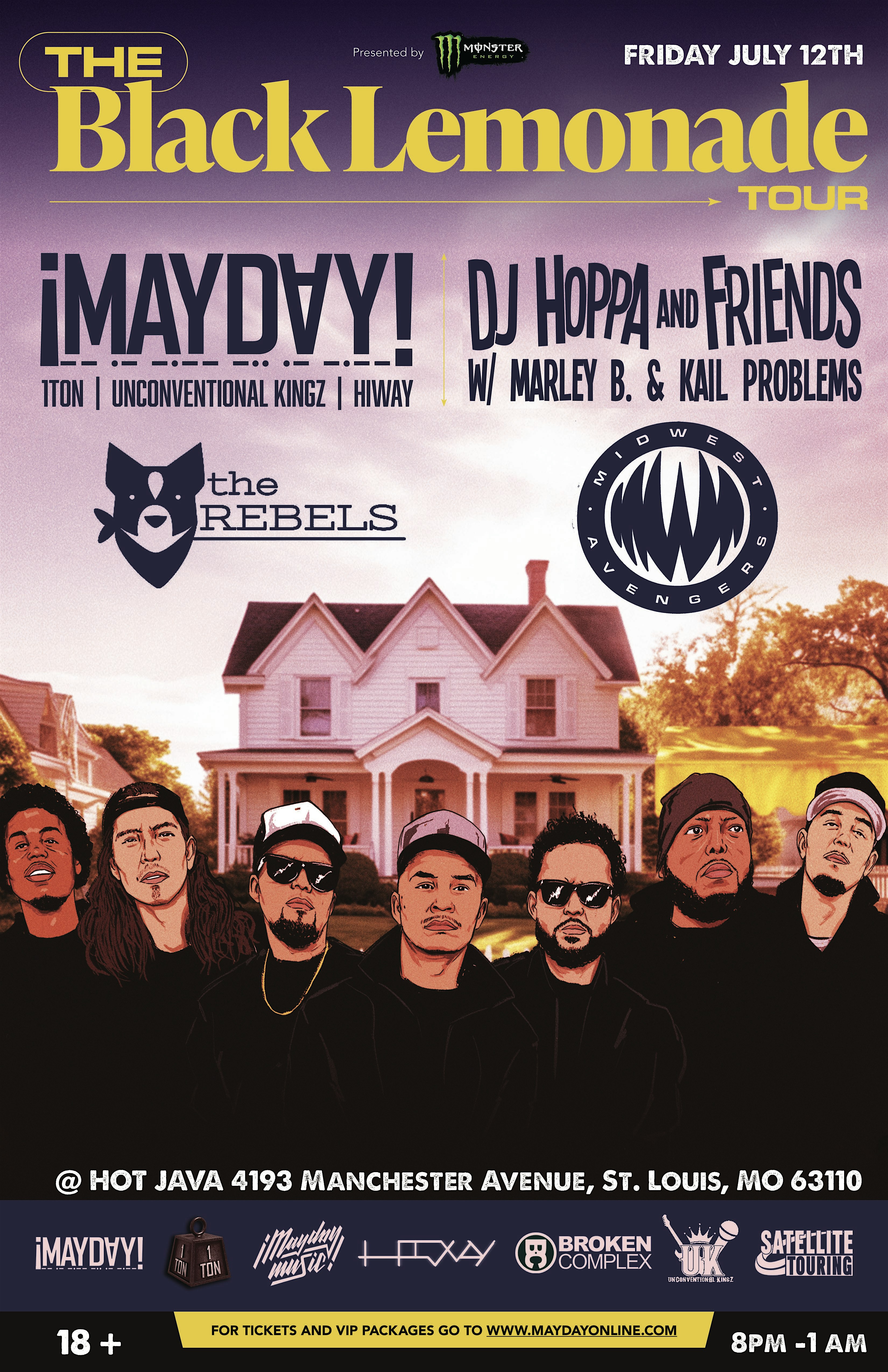 The Black Lemonade Tour  STL featuring !MAYDAY!