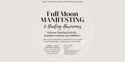Primaire afbeelding van Full Moon Manifesting & Healing Harmonies