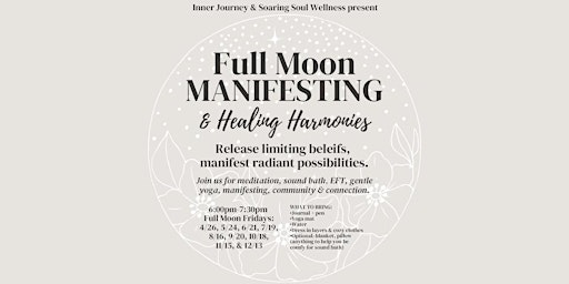 Image principale de Full Moon Manifesting & Healing Harmonies