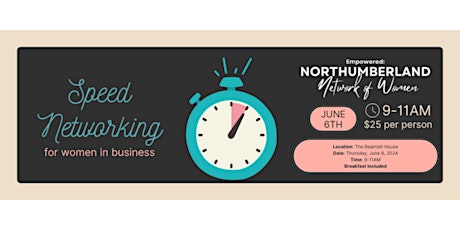 Empowered: Northumberland Network of Women: Breakfast Speed Networking
