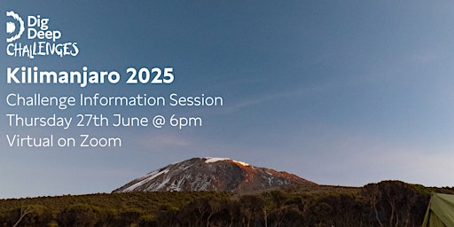 Image principale de Kilimanjaro 2025 Information Session
