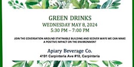 Central Coast Green Building Council Green Drinks Networking May 8, 2024
