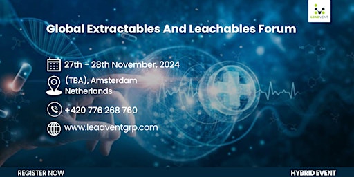 Imagen principal de Global Extractables And Leachables Forum